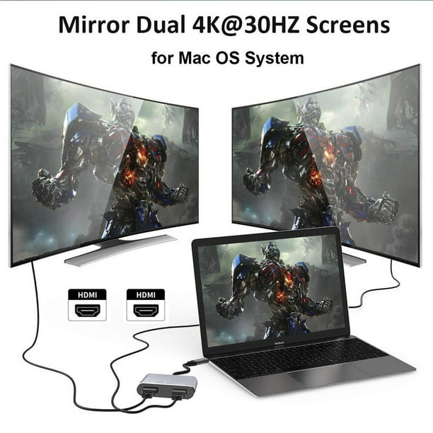 Dual computer deals monitor adapter