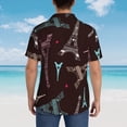 thumbnail image 6 of Easygdp Eiffel Tower Men's Hawaiian Shirts Print Lapel Short Sleeve for Beach, vacation, party, casual occasions - 3X-Large, 6 of 9