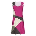 thumbnail image 5 of sovlvnd Womens Summer Dresses Geometric Printed Elegant Camisole Round Neck Dress Womens Tank Dresses Casual Summer Plus Size Summer Dresses, 5 of 5