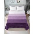 thumbnail image 4 of Purple Ombre Flat Sheets Only Twin XL Size, Soft Breathable Bed Top Sheets for Mattress, Farmhouse Vintage Wooden Striped Luxury Bedding Flat Sheets for Home Hotel Bedroom Bed Protection, 4 of 9