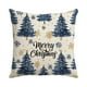 thumbnail image 2 of Uuiauoio Festive Holiday Throw Pillow Cover with Design, Linen-Look Polyester Decorative Cushion Case for Sofa, Living Room, Bedroom, and Seasonal Home Décor, Machine Washable, 2 of 6