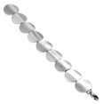 thumbnail image 2 of Stainless Steel Silver-Tone Circle Disc Womens Link Bracelet, 7", 2 of 2