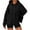 Black, variant on FAIWAD Hoodies for Women Long Sleeve Drawstring Peplum Hem Loose Hooded Sweatshirts Casual Babydoll Pullover Tops