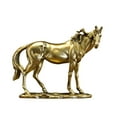 thumbnail image 2 of Estatuilla de caballo, estatua decorativa, adorno creativo de mesa, escultura de Animal para estantería, centro de mesa, escritorio, sala de estar Oro, 2 of 8
