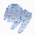thumbnail image 4 of UAYOTSE Little Boys Winter Pajamas Set Tractor Print Long Sleeve Cotton Sleepwear Toddler Outfits ,Sizes 6-7 Years, 4 of 4