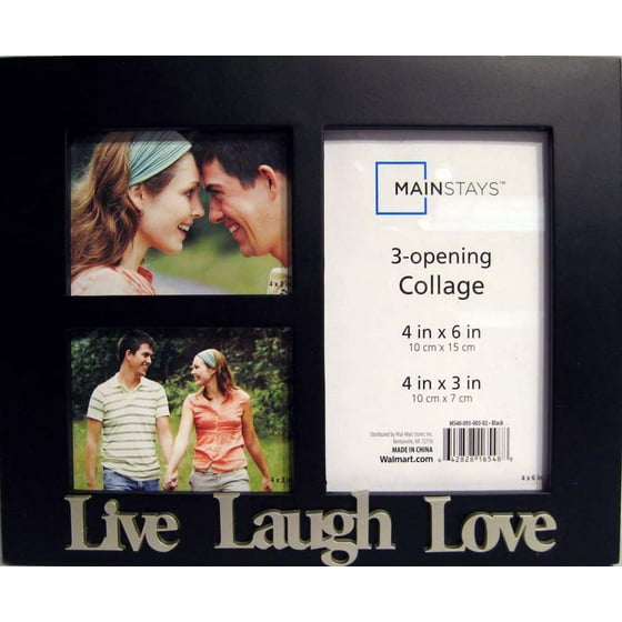 Mainstays Live Laugh Love Collage 3 Opening Picture Frame Com