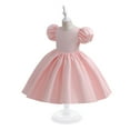 thumbnail image 3 of Xiaowennn Kids Toddler Baby Girls Spring Summer Solid Ruffle Sleeveless Dress Children's Day Clothing 4 Years Old Girl Clothes, 3 of 8
