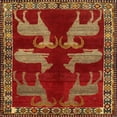 thumbnail image 1 of Ahgly Company Indoor Square Traditional Red Persian Area Rugs, 6' Square, 1 of 6