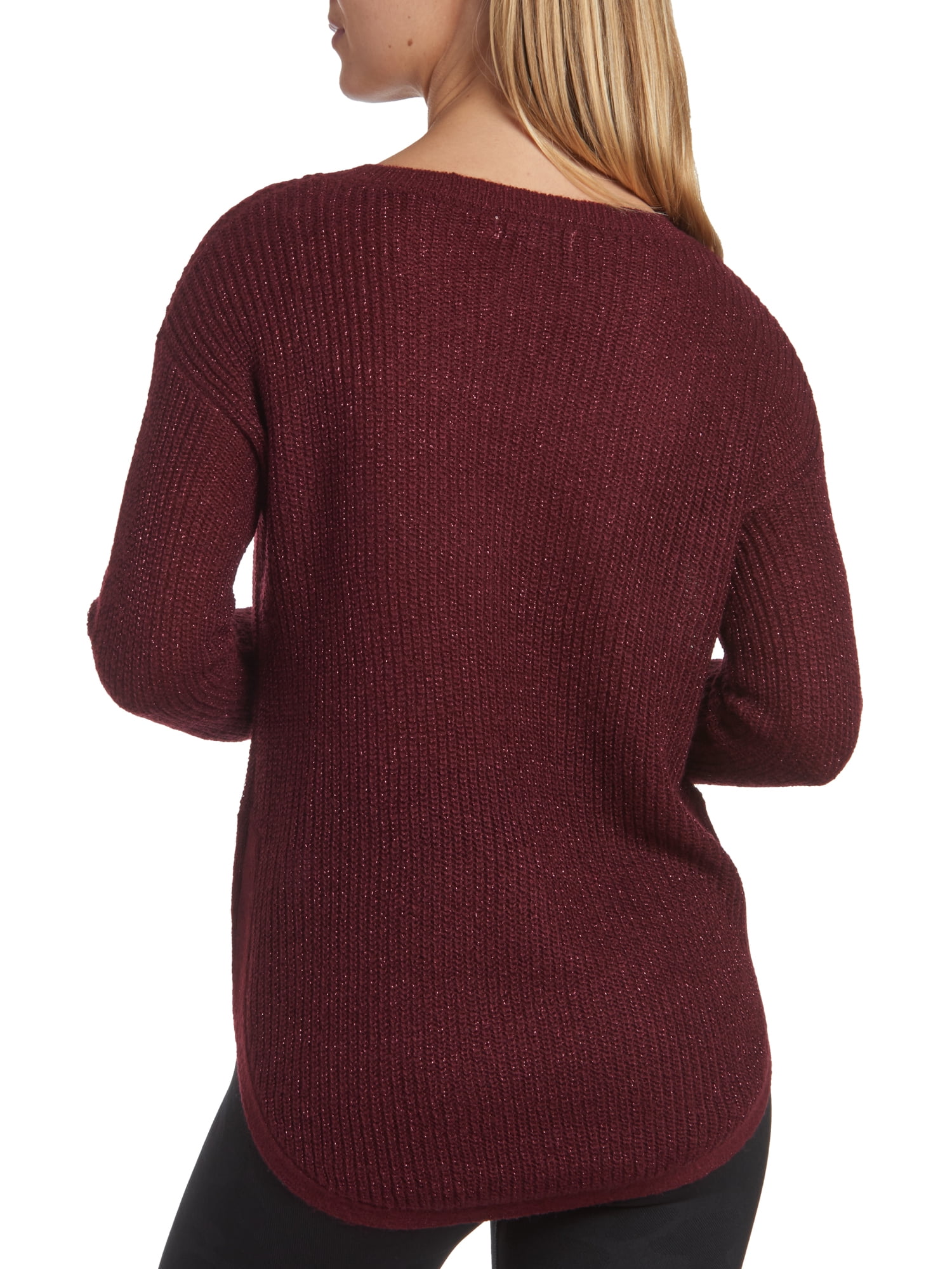 beachlunchlounge Women's Luna Curvy Hem Pullover Sweater