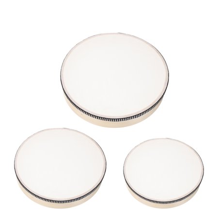 Toyvian Kids Musical Instrument Tambourine Plastic 3Pcs