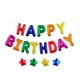 thumbnail image 1 of Naiovety Pancarta reutilizable de feliz cumpleaños: no es fácil de reventar, no hay fugas de aire para fiestas de cumpleaños en el hogar y la Kits de decoración para fiestas 6 colores, 1 of 6