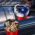 thumbnail image 6 of Cigar Ashtray Suspended Dazzling Ambient Light With Cover LED Lights Car Ashtray Smoking Accessories, 6 of 7