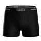 thumbnail image 2 of HUDDLE Calzoncillos Boxer para Hombre, pack de 3 – Mezcla de algodón, cintura con logo, color liso Negro M (Medium), 2 of 7