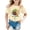 Beige, variant on Girls T Shirts Autism Awareness Short Sleeve Ribbed Tee Casual Girls Clothes Beige 3-4 Years