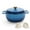 Blue, variant on 6QT Enameled Cast Iron Dutch Oven, 14LB Thickened Cast Iron, Non-Stick Enamel, Oven/Gas/Induction Compatible, Heat-Resistant Handles + Silicone Gloves