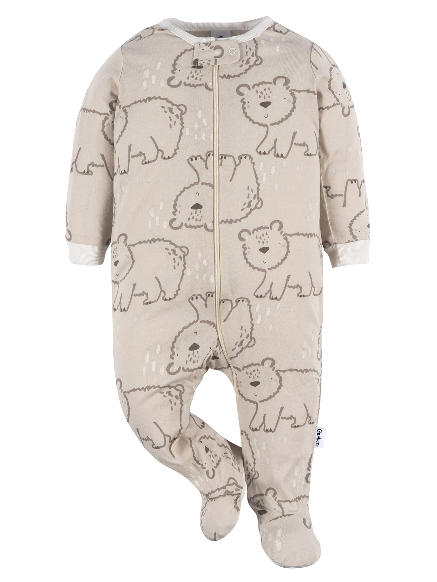 Gerber Gender Neutral Sleep ´N Play Footed Pajamas, 2-Pack, Sizes 0/3 Months - 12 Months