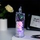 thumbnail image 1 of Luz nocturna LED rosa con efecto de llama parpadeante | Vela electrónica sin llama para decorar el dormitorio | Decoración romántica en forma de corazón para niñas, 1 of 3