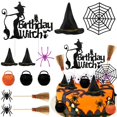 thumbnail image 1 of Decoración para tartas Morofme con forma de bruja para Halloween, 13 unidades, 1 of 6