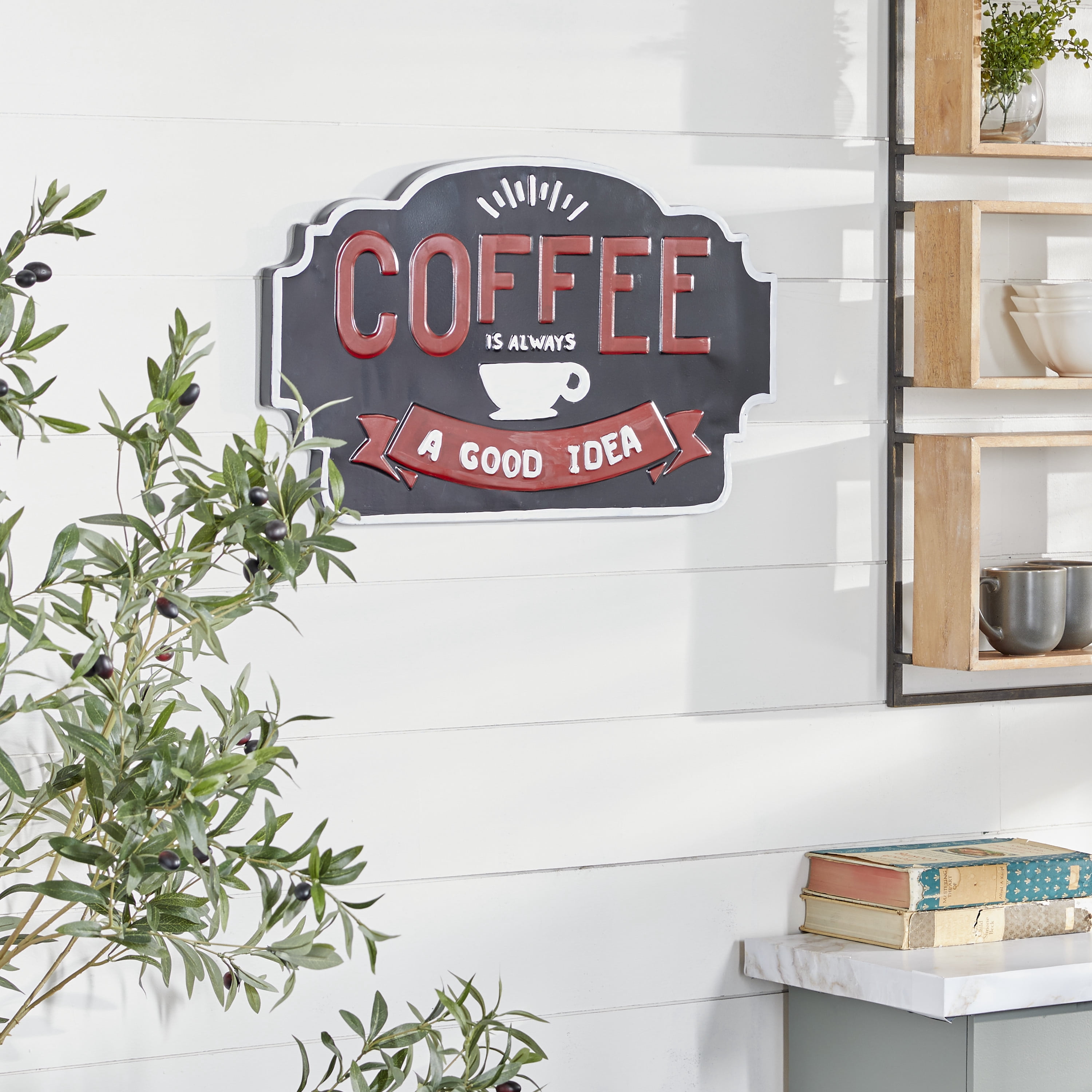 DecMode Black Metal Farmhouse Wall Decor