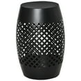 thumbnail image 3 of Outsunny 12.5" Outdoor Garden Accent Table, Black, 3 of 9