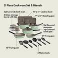 thumbnail image 3 of Juego de cocina Bella de 21 piezas con revestimiento antiadherente de cerámica EverGood™, apto para lavavajillas y horno, compatible con todo tipo de cocinas, tapas de vidrio templado y asas frías al, 3 of 5