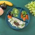 thumbnail image 2 of Three Grid Reducing Meal Plate Wheat Straw Anti Fall Household Plate 3 Grid Plate Simple Special Plate Kid Plate, 2 of 5