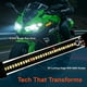 thumbnail image 3 of Kit de tiras LED para motocicletas ONLINE LED STORE de 5 pulgadas, color ámbar blanco frío, 3 of 8