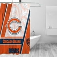 thumbnail image 2 of Cortinas opacas impermeables personalizadas del equipo de fútbol Bears, cortinas impermeables, cortina de ducha para baño, cortina de ducha para el hogar antialtas temperaturas, 72 x 72 pulgadas, 2 of 8