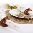 thumbnail image 2 of Three-Ring Napkin Rings, Decorative Handcuff Ring, Napkin Holders, Napkin Rings Bulk for Decoration 8Pcs, 2 of 7