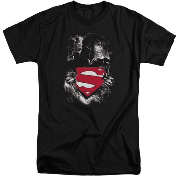 Superman Darkest Hour Adult Tall T-Shirt Black