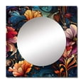 thumbnail image 2 of Designart "Nouveau Victorian Beauty I" floral Square Mirror For Wall Decor - Large Blue Square Printed Wall Mirror Art - Square Cottage Mirror - Wall Mounted Square Large Mirror, 2 of 5
