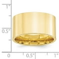 thumbnail image 3 of Primal Gold 10 Karat Yellow Gold 12mm Standard Flat Comfort Fit Band Size 4.5, 3 of 5