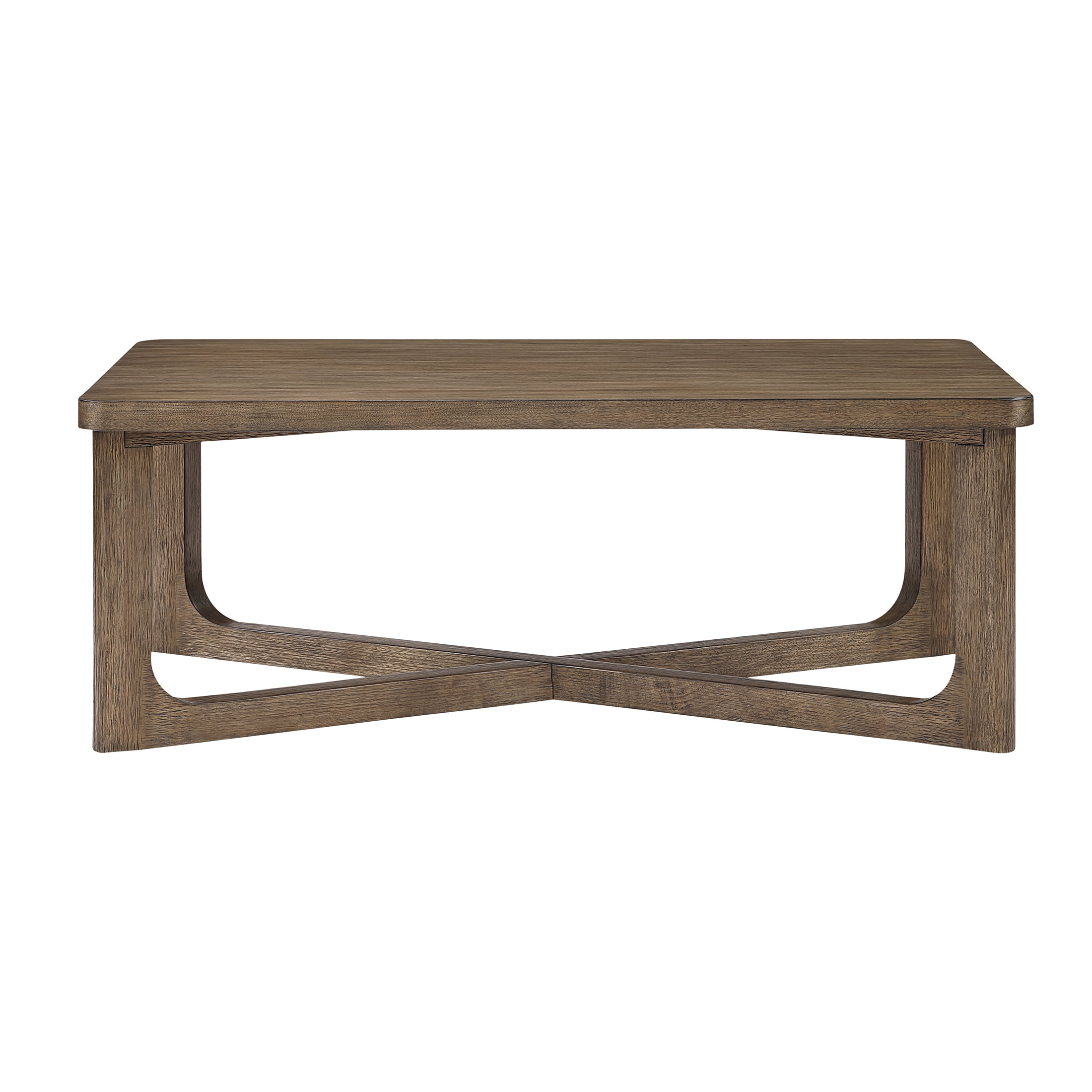 OakvillePark Elion Rectangle Wood Coffee Table, Light Brown