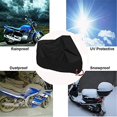 thumbnail image 3 of Cubierta para motocicleta XXXXL Cubierta para scooter para interiores y exteriores Cubiertas para motocicleta transpirables Cubierta de color negro Agujeros de cerradura, 3 of 5