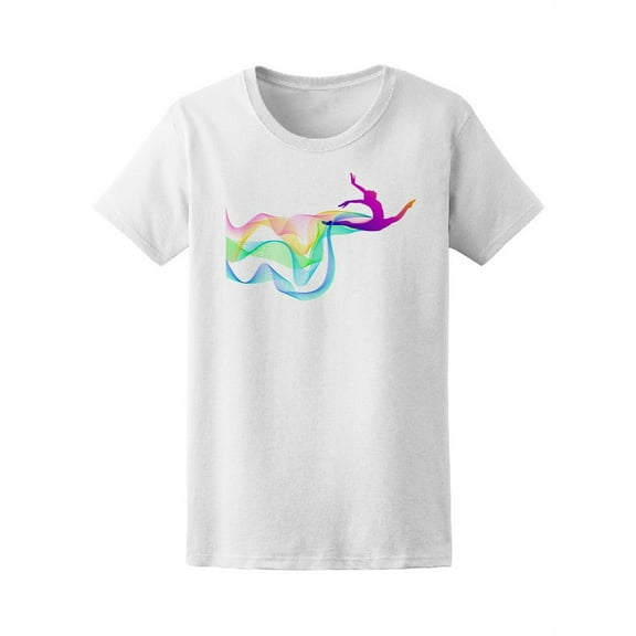 Gymnast With Multicolor Loop Tee Women's -Image by Shutterstock