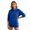 Royal Blue, variant on Stralyhd Women's Casual Polo Neck Sweatshirt Long Sleeve Button Pullover Tops Fall Fashion Outfits Clothes with Pockets Gray XXL