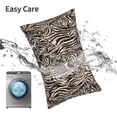 thumbnail image 5 of Kdxio Cotton Pillow Cases 20"x30" Pillowcases,Soft and Breathable Bedroom Pillow Cases-Leopard And Zebra1-No Pillow Core, 5 of 5
