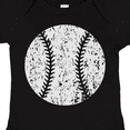 thumbnail image 4 of Inktastic Distressed Baseball in White Boys or Girls Baby Bodysuit, 4 of 5