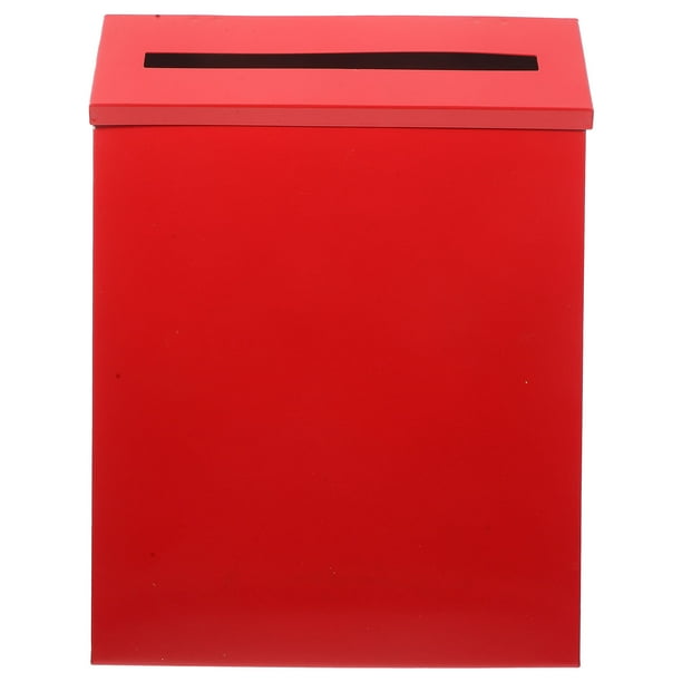 Buzón de metal para correo, buzón de pared, gran capacidad, para el hogar.