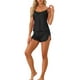thumbnail image 2 of Conjuntos de pijamas de satén para mujer INSPIRE CHIC, top de tirantes con pantalones cortos, 2 piezas, ropa de dormir, conjunto de pijama de seda, XS, negro, 2 of 5