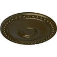 thumbnail image 3 of Ekena Millwork 19 1/8"OD x 1"P Foster Ceiling Medallion (Fits Canopies up to 5 5/8"), Hand-Painted Brass, 3 of 8