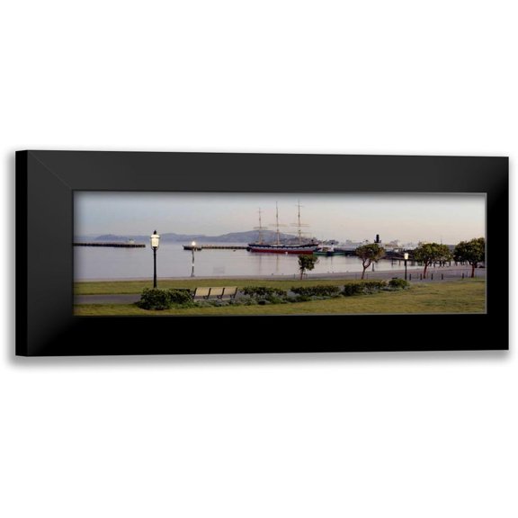 Blaustein, Alan 14x7 Black Modern Framed Museum Art Print Titled - Aquatic Park Pano - 125