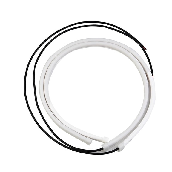 Tekuisi 1 Pair 60cm DC12V Car LED Flexible Strip Lights White Car DRL Daytime Running Lights Headlight Driving Lamp Car Accessories