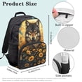 thumbnail image 6 of Yuyamidu Wolf Kids Backpack Sunflowers School Bookbag for Teenagers Girls Boys Fits Elementary Junior High and Middle School Daily Use, 6 of 6
