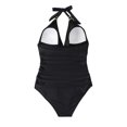 thumbnail image 4 of Traje de Baño Conjuntos de bikini Tirantes finos Traje de baño Control de barriga para mujer (Negro M) Cgtredaw Negro T M para Mujer, 4 of 7