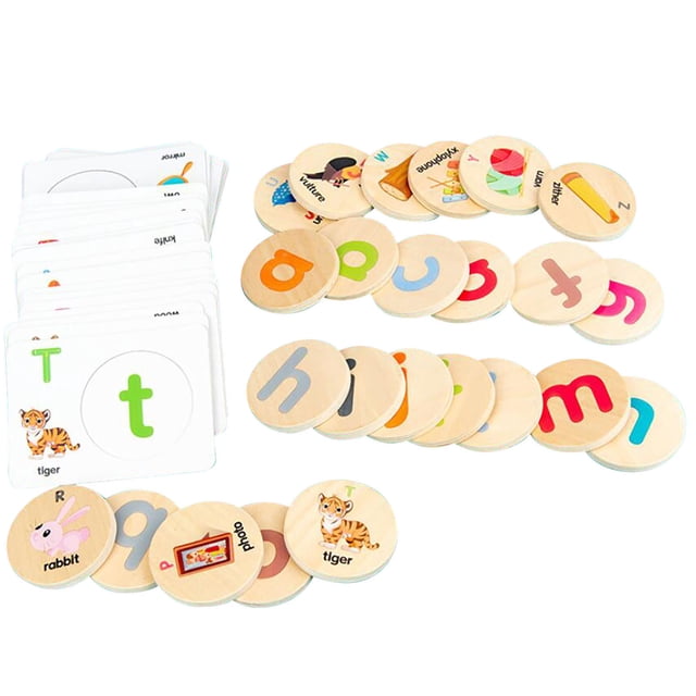 Juguetes Para Aprender Ortografía De Madera, De Un Tamaño Cómodo, Para Niños En Casa