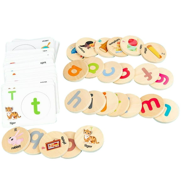 Juguetes Para Aprender Ortografía De Madera, De Un Tamaño Cómodo, Para Niños En Casa