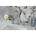 thumbnail image 2 of Kingston Brass KS8921DKL Kaiser Two-Handle 3-Hole Deck Mount Widespread Bathroom Faucet with Brass Pop-Up in Polished Chrome, 2 of 8