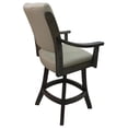 thumbnail image 2 of Tobias Designs Casa 26" Swivel Solid Wood Counter Stool in Ocean Beige, 2 of 2