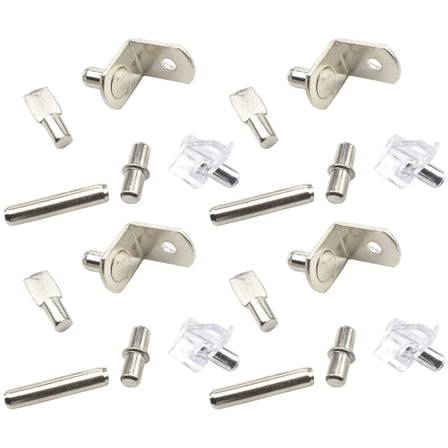 80pcs Shelf Pins Kit with Shelf Support Pegs in Stainless Steel for Bookshelf Pegs and Shelves